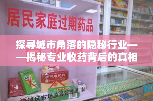 珠海探寻城市角落的隐秘行业——揭秘专业收药背后的真相